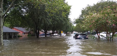 Flooding - from thee boat.