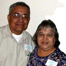 Pastor Tomás and Lupe Martínez with Tom Decker